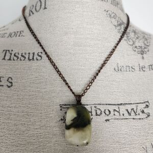 70s Serpentine Stone Pendant